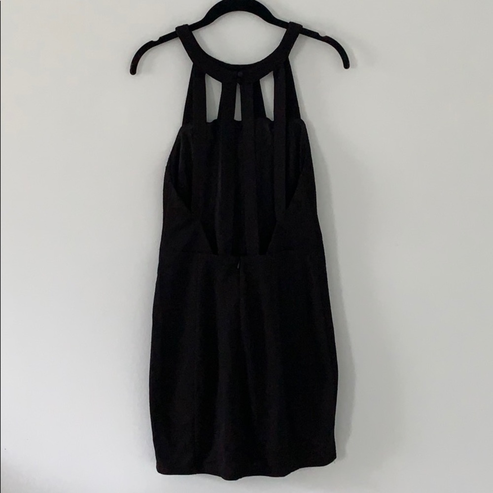 Lush Ribbed Cut Out Bodycon Dress - Picture 4 of 5